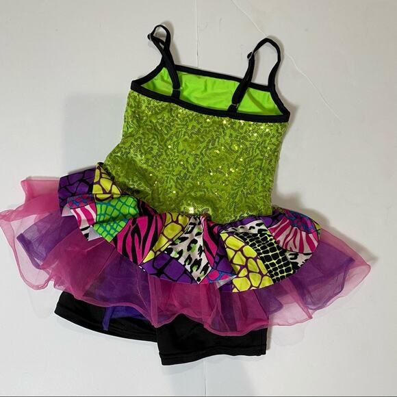 Girls Dance Outfit Curtain Call Costumes Peace Out E2104 Dance Jazz - Picture 2 of 6